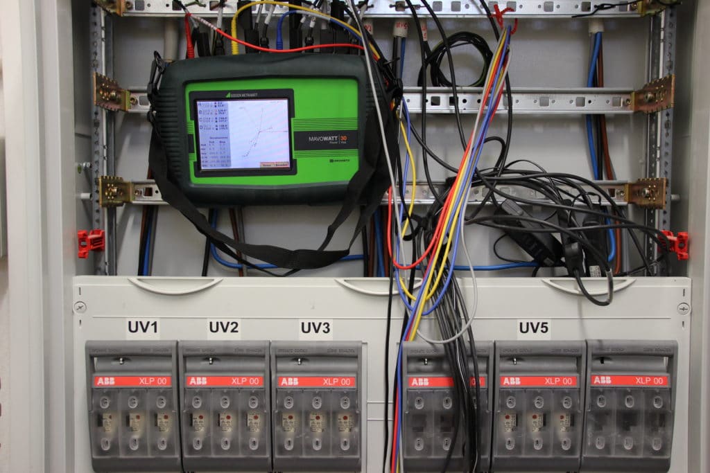 Energiemessungen, Netzanalyse, Verifizierungsmessungen von Meteringstationen in einer elektrischen Anlage